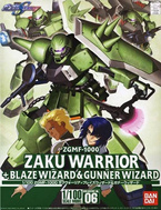 1/100 ZAKU WARRIOR + BLAZE WIZARD & GUNNER WIZARD