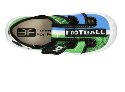 3F-Zielone Kapcie Football