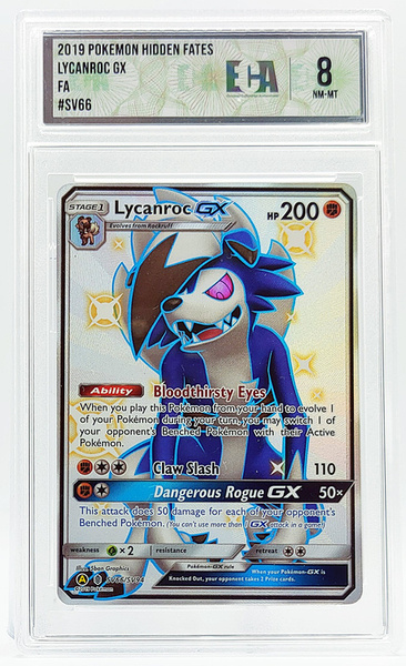 Karta POKEMON Grading ECA 8 Lycanroc GX