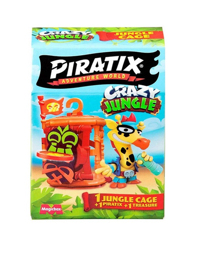 PIRATIX Crazy Jungle Klatka Kryjówka + Figurka