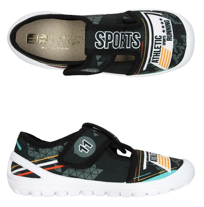 3F czarne kapcie Sports
