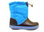 CROCS-Niebieskie Śniegowce 203509-4A5