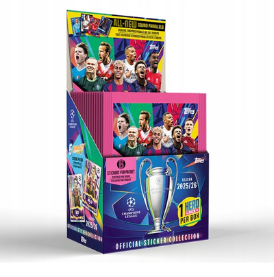 Match Attax CL 2025/26 KN - Saszetka z naklejkami BOX 50 saszetek