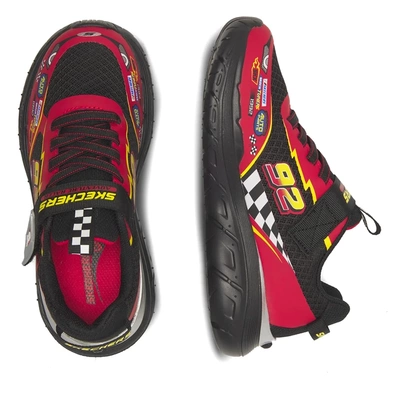 SKECHERS czerwone półbuty 402303L BKRD