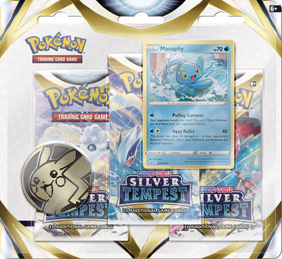 Pokémon Silver Tempest 3-Pack Blister Manaphy #