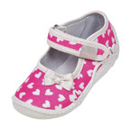 VIGGAMI różowe kapcie Misia serduszka