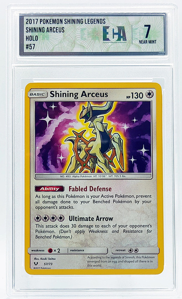 Karta POKEMON Grading ECA 7 Shining Arceus