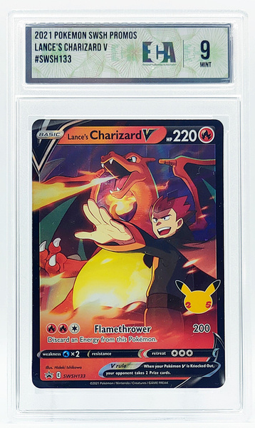 Karta POKEMON Grading ECA 9 Lance's Charizard V