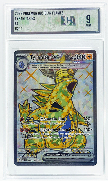 Karta POKEMON Grading ECA 9 Tyranitar ex