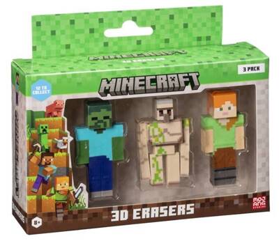 MINECRAFT 3 figurki kolekcjonerskie