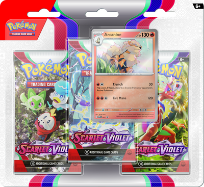 Pokémon Scarlet & Violet - 3-pack Blister Arcanine #